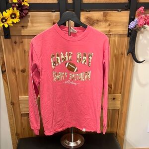 Simply Southern Pink 'Game Day' Long Sleeve Tee